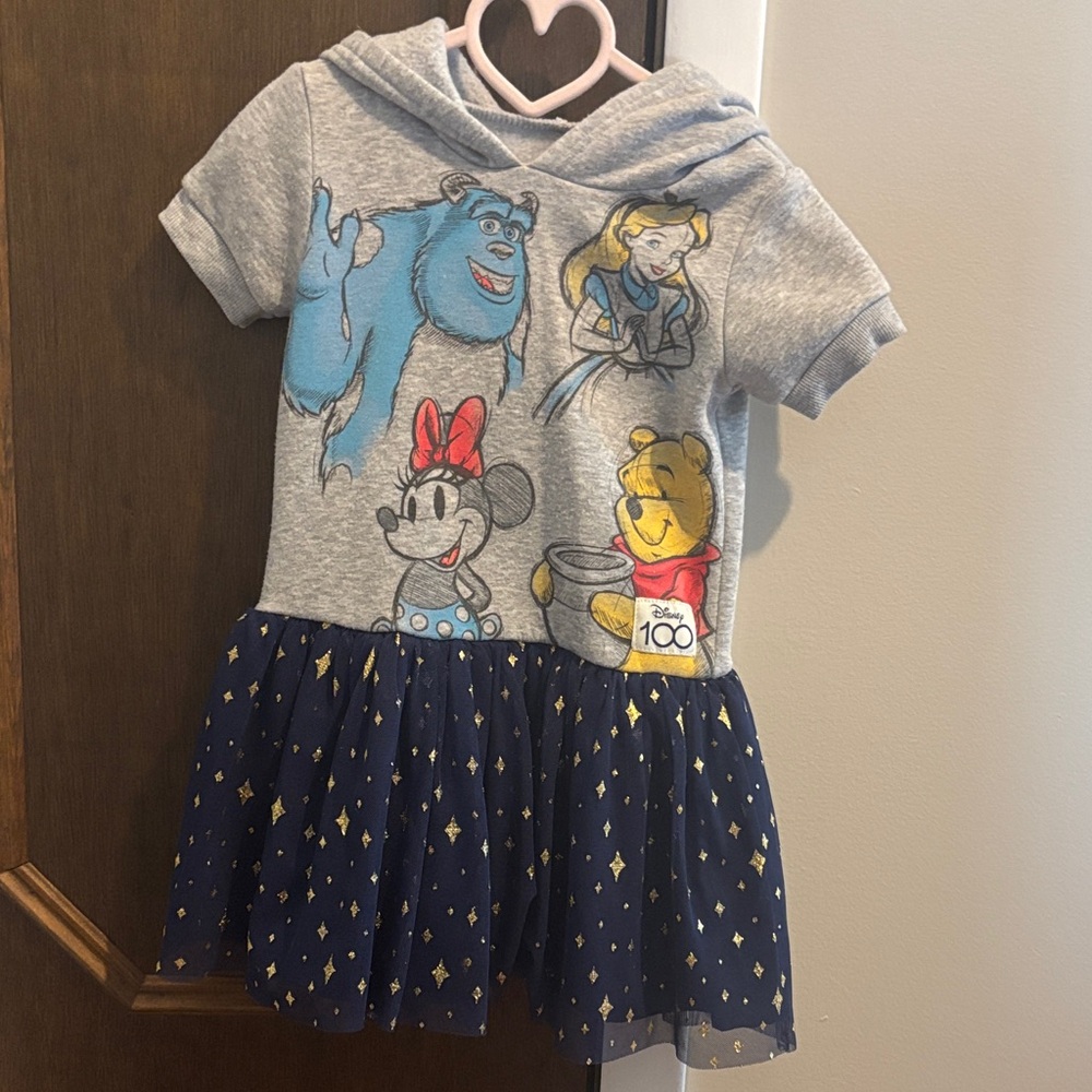 Disney Gray and Blue Character Dress
